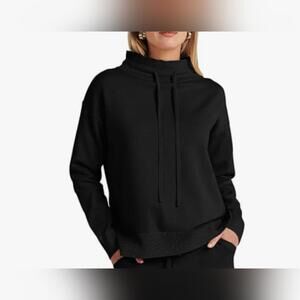 NWT Anrabess Turtleneck Drawstring Pullover Cozy Knit Sweater, S (4-6)